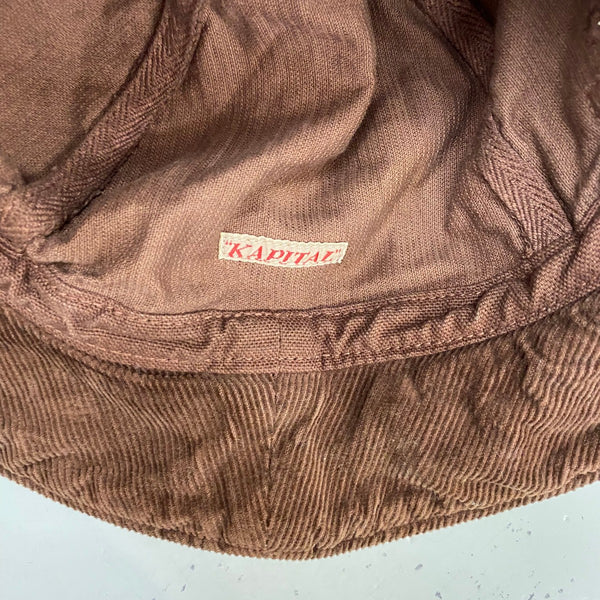 【曜日割引対象外】 【中古】キャピタル KAPITAL コーデュロイ バケットハット 帽子 メンズ帽子 ハット ブラウン 201goods-751 VB