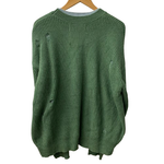 ダイリク DAIRIKU 20AW Layered Damage Knit セーター グリーン Fサイズ 201MT-4807