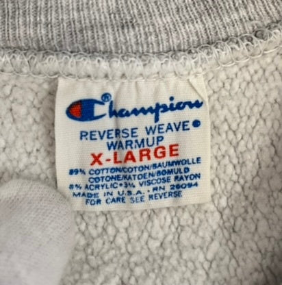 チャンピオン Champion 80s～ ヴィンテージ Vintage トリコタグ リバースウィーブ REVERSE WEAVE USA製 アメリカ製 2段プリント XL スウェット グレー LLサイズ 101MT-4556