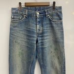ヘルムートラング Helmut Lang 90's PAINTER JEAN 本人期 ペンキ デニム ブルー 30サイズ 201MB-1075