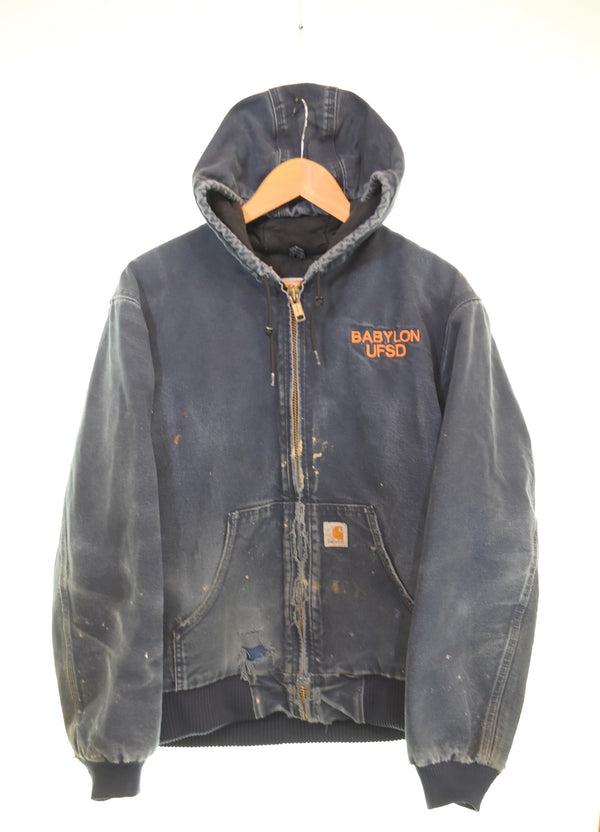 カーハート Carhartt J140 Duck Active Jacket ダックアクティブ フードジャケット ジャケット ブルー Mサイズ 103MT-3293