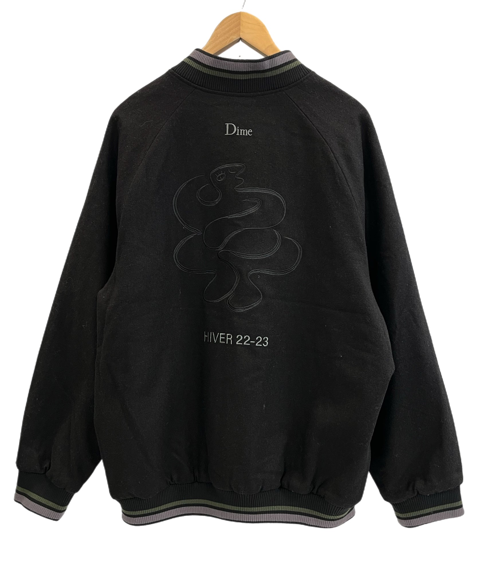 ダイム Dime スタジャン ボンバージャケット 黒 XL ジャケット