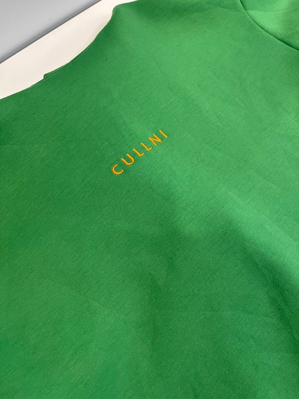 クルニ CULLNI Logo Embroidery Hoodie ロゴ エンブロイダリー フーディ 刺繍 緑 23-SS-007 表記サイズ1 パーカ グリーン 101MT-4552