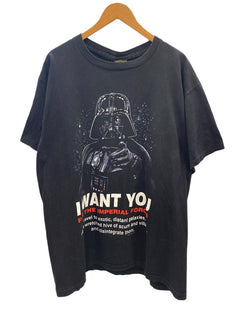 ヴィンテージ Vintage MOVIE TEE ムービー Tシャツ 映画 スターウィーズ ダースベイダー US古着 袖シングル 黒 XL Tシャツ プリント ブラック LLサイズ 101MT-2563