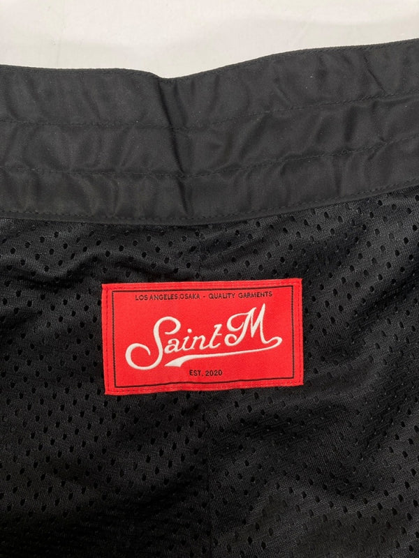 セントマイケル SAINT MICHAEL 23SS SWIMMING SHORT スイミング ショーツ ハーフ ショート パンツ 短パン 黒 ロゴ SM-S23-0000-065 ハーフパンツ ブラック Sサイズ 104MB-406