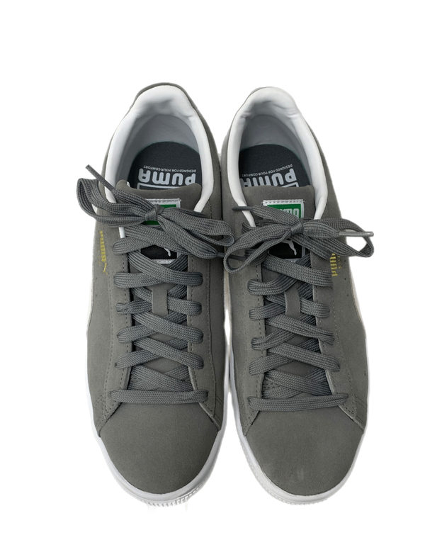 プーマ PUMA SUEDE LITE S.GRAY /WHITE メンズ靴 スニーカー グレー 28サイズ 201-shoes896