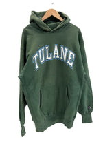 チャンピオン Champion 90s～ ヴィンテージ vintage 刺繍タグ リバースウィーブ REVERSE WEAVE USA製 アメリカ製  プリント XXL パーカ グリーン 3Lサイズ 101MT-4793