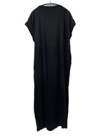 ハグオーワー HUG O WaR ノースリーブ デザイン ロング ワンピース ブラック 1 601LT-17