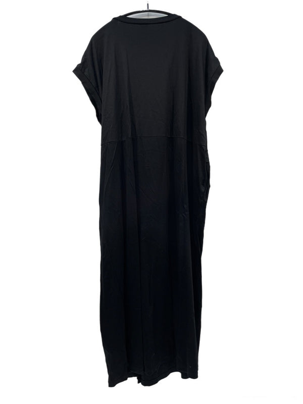 ハグオーワー HUG O WaR ノースリーブ デザイン ロング ワンピース ブラック 1 601LT-17