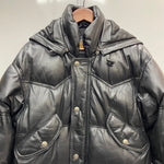 【曜日割引対象外】 ハーレーダビッドソン HARLEY-DAVIDSON レザーダウンジャケット 牛革 ジャケット ブラック Mサイズ 201MT-4498 VB