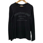 ディオール・オム DIOR HOMME 20AW HOMME ATELIER L/S TEE ロンT ブラック Lサイズ 201MT-4669