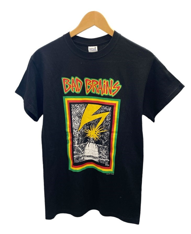 バンドTシャツ BAND-T BAD BRAINS バッド ブレインズ 黒 半袖 バンＴ anvil プリントTシャツ Tシャツ ブラック Sサイズ  101MT-2825 | 古着通販のドンドンサガール