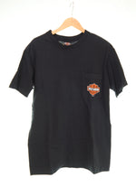 ハーレーダビッドソン Harley Davidson 90s USA製 バックプリント 半袖Tシャツ Tシャツ ブラック Mサイズ 103MT-2804