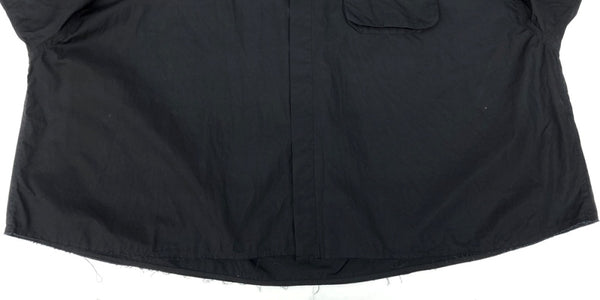 ジャンピエール THE JEAN PIERRE Thomas Mason SIGNATURE 11XL SHIRT シグネチャー シャツ オーバーサイズ ボタン 比翼 長袖 黒 長袖シャツ 無地 ブラック ONE SIZEサイズ 104MT-2324