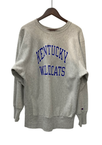 【曜日割引対象外】 チャンピオン Champion 90's 前期 USA製 reverse weave KENTUCKY WILDCATS  スウェット グレー XLサイズ 201MT-2980 VB