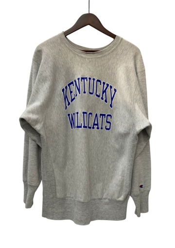 【曜日割引対象外】 チャンピオン Champion 90's 前期 USA製 reverse weave KENTUCKY WILDCATS  スウェット グレー XLサイズ 201MT-2980 VB