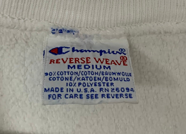 【曜日割引対象外】 チャンピオン Champion 90's REVERSE WEAVE USA製 目無し スウェット ホワイト Mサイズ 201MT-2888 VB