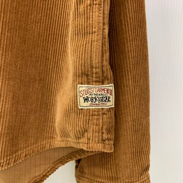 ステューシー STUSSY 22AW Wide Wale Cord Zip コーデュロイ ワーク 1110243 ジャケット ブラウン XLサイズ 201MT-4159