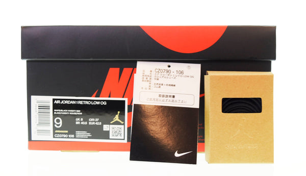 ナイキ NIKE AIR JORDAN 1 RETRO LOW OG エア ジョーダン 1 ロー オリジナル BLACK TOE ブラックトゥ CZ0790-106 メンズ靴 スニーカー ブラック 27cm 103S-553