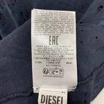 ディーゼル DIESEL ダメージ加工 ボロ T-CRANE-LS-N2 ロンT ネイビー Lサイズ 201MT-4245