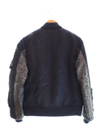 ダブルタップス WTAPS 2007AW TWO TONE MA-1 Flight Jacket BomberJacket 袖切り替え フライトジャケット ボンバージャケット 裏原  GWDT-JK-M01 ジャケット ブラック 103MT-2102