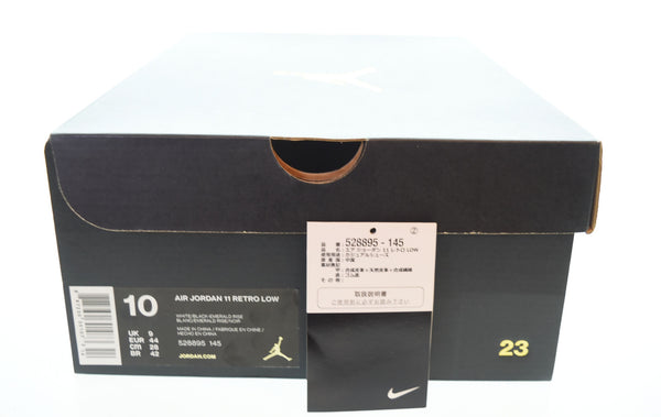 ナイキ NIKE AIR JORDAN 11 RETRO LOW  エア ジョーダン 11 レトロ ロー スニーカー 白 528895-145 メンズ靴 スニーカー ホワイト 28cm 103S-762