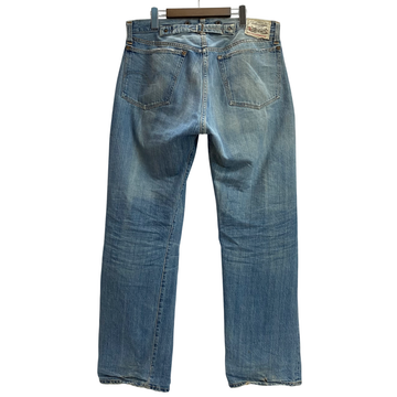 【曜日割引対象外】 リーバイス Levi's 00's 201 20's復刻 W38 USA製 バレンシア工場 555 青耳 20201-0128 デニム ブルー W38 L36サイズ 201MB-1212 VB