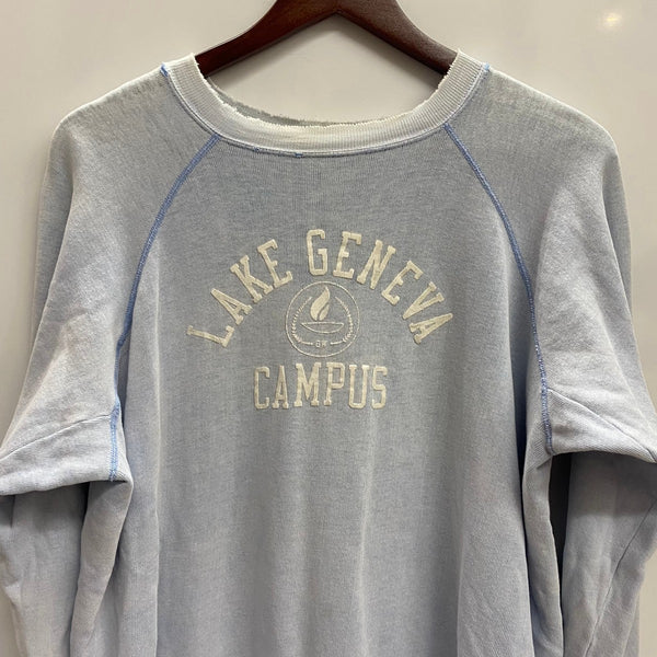 【曜日割引対象外】 チャンピオン Champion 70's バータグ USA製 カレッジ スウェット ブルー XLサイズ 201MT-4599 VB