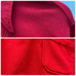 【曜日割引対象外】 ヴィンテージ vintage 40's BRENT ウール プルオーバー ポロシャツ スウェット レッド Lサイズ 201MT-4576 VB