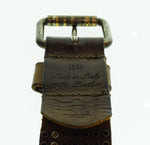 エイチティーシー HTC スタッズベルト 7連 ラインストーン レザー 85/34 ベルト・サスペンダー メンズベルト ブラウン 103G-173