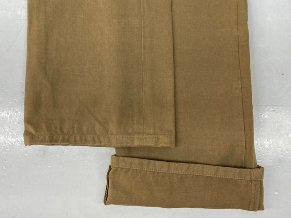 ダブルアールエル RRL WORK PANTS ワーク パンツ ボタンフライ シンチバック ズボン Ralph Lauren 茶 無地 ボトムスその他 ブラウン 30-34 104MB-235