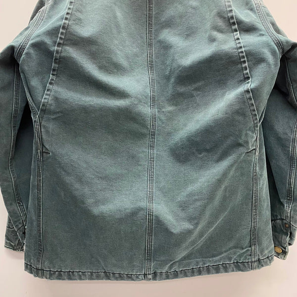 【曜日割引対象外】 カーハート Carhartt 90's チョアコート ダック カバーオール ブランケットライナー ジャケット グリーン 201MT-4580 VB