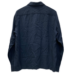 【曜日割引対象外】 ワコマリア WACKO MARIA レーヨン 長袖シャツ 長袖シャツ ネイビー Mサイズ 201MT-4649