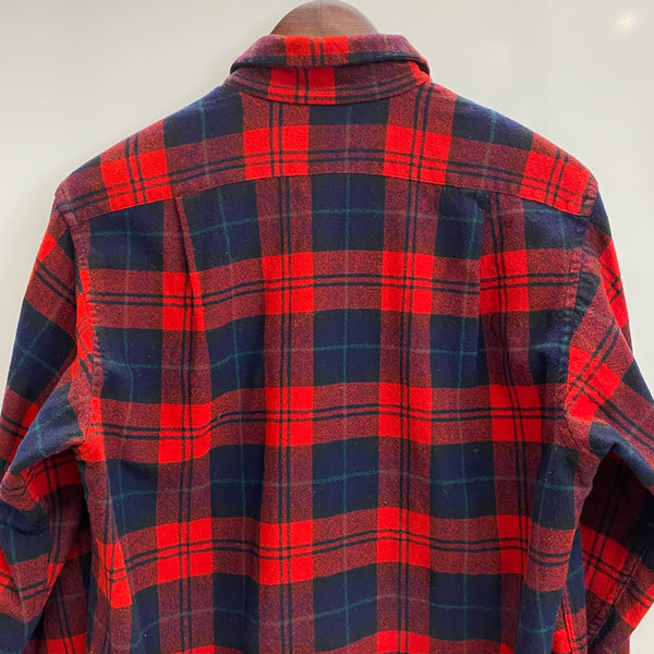 【曜日割引対象外】 ペンドルトン PENDLETON 60's ボードシャツ ウール オープンカラーシャツ 長袖シャツ レッド Mサイズ 201MT-4759 VB