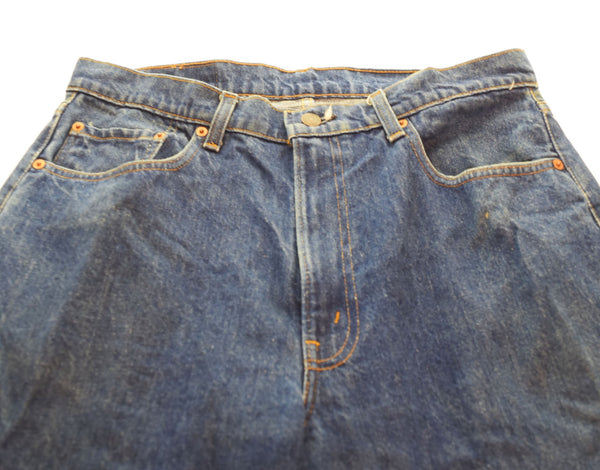 リーバイス LEVI'S USA製 80's 505-0217 ストレートデニムパンツ 青 505-0217 デニム ブルー 36 103MB-404