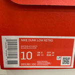 ナイキ NIKE DUNK LOW RETRO DD1391-100 メンズ靴 スニーカー ブラック 28.0cmサイズ 201-shoes1185