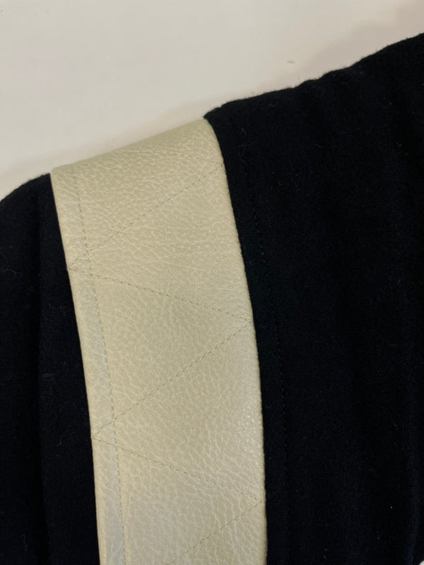 ハフ HUF SONG VARSITY JACKET ソング バーシティジャケット カレッジジャケット スタジャン 黒 白 刺繍 JK00439 ジャケット ブラック Mサイズ 101MT-5068