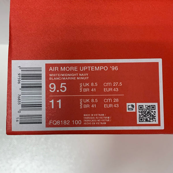 ナイキ NIKE エアモアアップテンポ 96 オリンピック Air More Uptempo 96 Olympic 2024 FQ8182-100  メンズ靴 スニーカー ネイビー 27.5cmサイズ 201-shoes1445