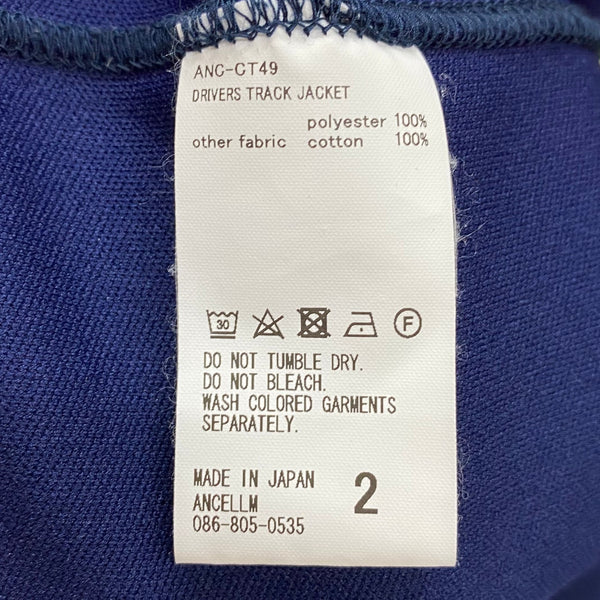 アンセルム ANCELLM 24SS トラックジャケット DRIVERS TRACK JACKET ANC-CT49 ジャージ ネイビー 2サイズ 201MT-3940