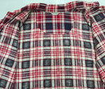 ヴィンテージ vintage 60s～ 60年代 Wash'n Wear プリントネル プリネル 赤 サイズ 16～16 1/2 長袖シャツ チェック マルチカラー 104MT-1305