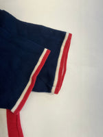 ヒステリックグラマー HYSTERIC GLAMOUR HYSTERIC ヒステリック 半袖ニットカットソー ロゴ ライン 紺 赤 半袖カットソー ネイビー フリーサイズ 101LT-255