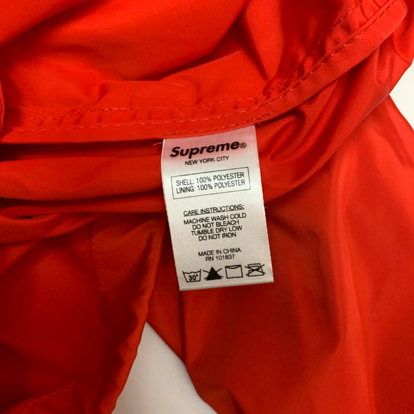 シュプリーム SUPREME Zip Logo Pullover Windbreaker ジャケット レッド Sサイズ 201MT-3417