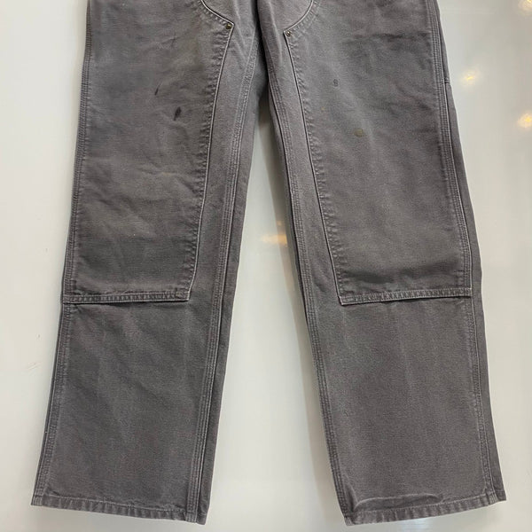 【曜日割引対象外】 カーハート Carhartt ダブルニー ダックパンツ カーゴパンツ グレー 33×32サイズ 201MB-1184 VB