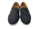 ジミーチュウ JIMMY CHOO GROVE GLITTER STARS ラメ スター 星 スタッズ スニーカー SNEAKERS SLIP-ONS イタリア製 BLACK 黒 レディース靴 スリッポン ブラック SIZE40 104S-822
