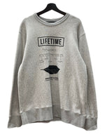 タコマフジレコード TAKOMA FUJI RECORDS LIFETIME SWEATSHIRT スウェットシャツ ジェリー鵜飼 トレーナー 裏起毛 ヘビーオンス 灰 スウェット プリント グレー 104MT-2216