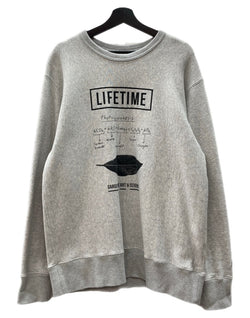 タコマフジレコード TAKOMA FUJI RECORDS LIFETIME SWEATSHIRT スウェットシャツ ジェリー鵜飼 トレーナー 裏起毛 ヘビーオンス 灰 スウェット プリント グレー 104MT-2216