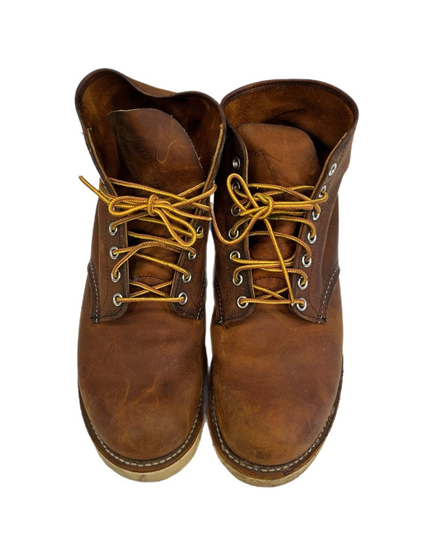 レッドウィング RED WING 6-inch Classic Round 6インチ クラシックラウンド ワークブーツ レザーブーツ 9111 メンズ靴 ブーツ ワーク ブラウン USA 9D 101sh-2319