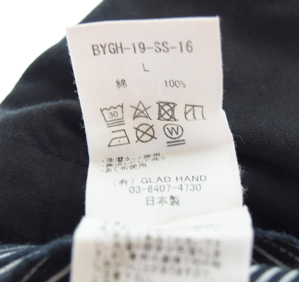 グラッドハンド  GLADHAND ヒッコリー デニムパンツ BYGH-19-SS-16  ボトムスその他 Lサイズ 103MB-661