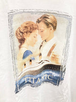ヴィンテージ VINTAGE  ITEM 90s タイタニック TITANIC MOVIE Tee ムービーTシャツ 白 JAM 袖シングル 映画 Tシャツ プリント ホワイト 101MT-2393