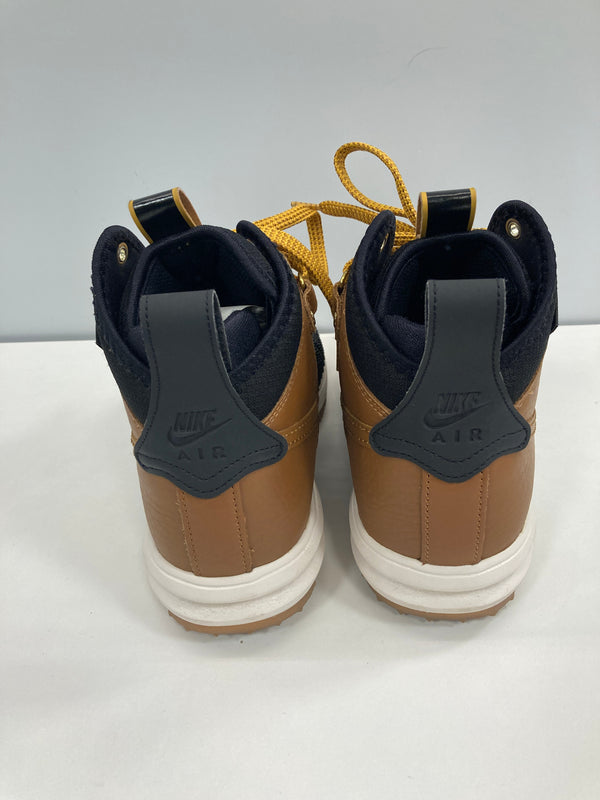 ナイキ NIKE Lunar Force 1 High Duckboot Yale Brown/Black/Gold Tone ルナフォース1  ダックブーツ エール ブラウン/ブラック 805899-202 メンズ靴 スニーカー ブラウン 26cm 101sh-1957